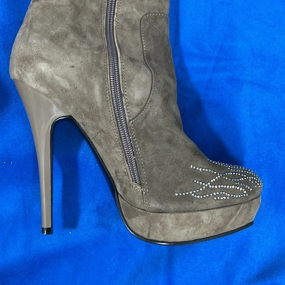 ⭐️ Sexy Knee-high platform boots with sparkle design- size 38 - Picture 7 of 15